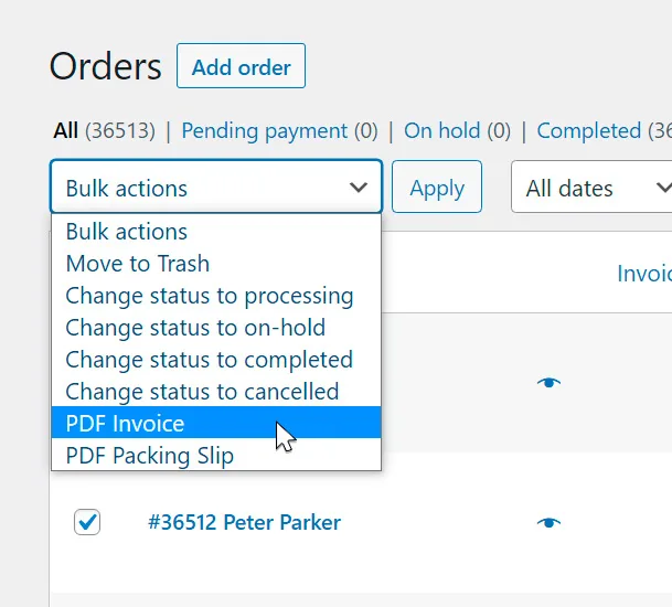 PDF Invoices & Packing Slips for WooCommerce ekran görüntüsü 4