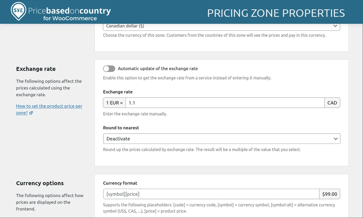 Price Based on Country for WooCommerce ekran görüntüsü 4