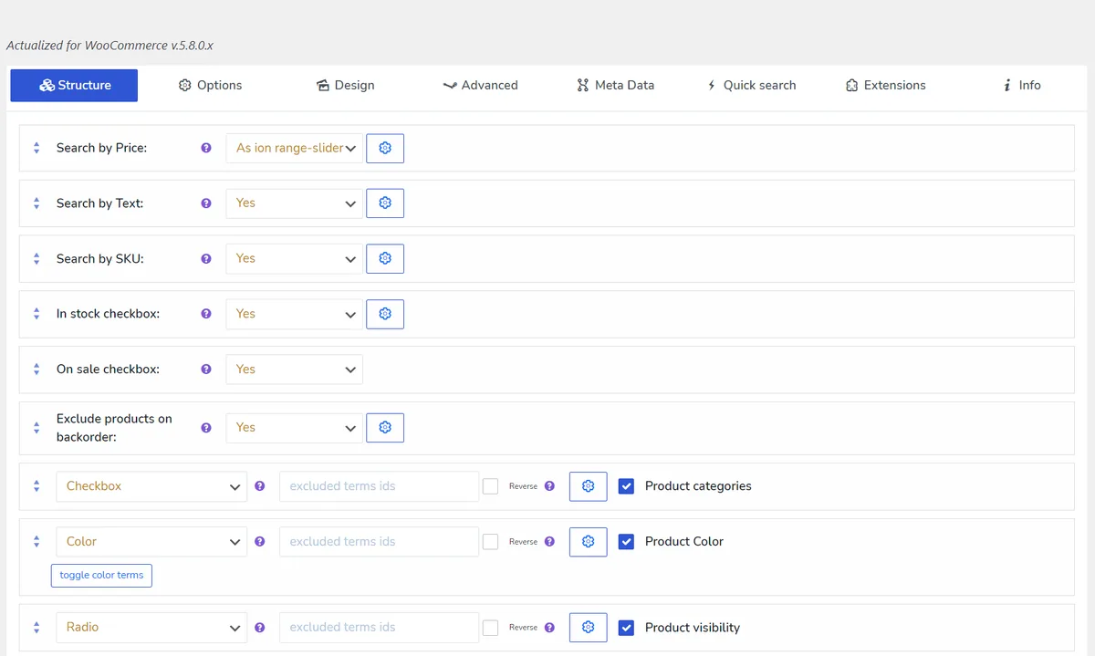 HUSKY – Products Filter for WooCommerce Professional ekran görüntüsü 1