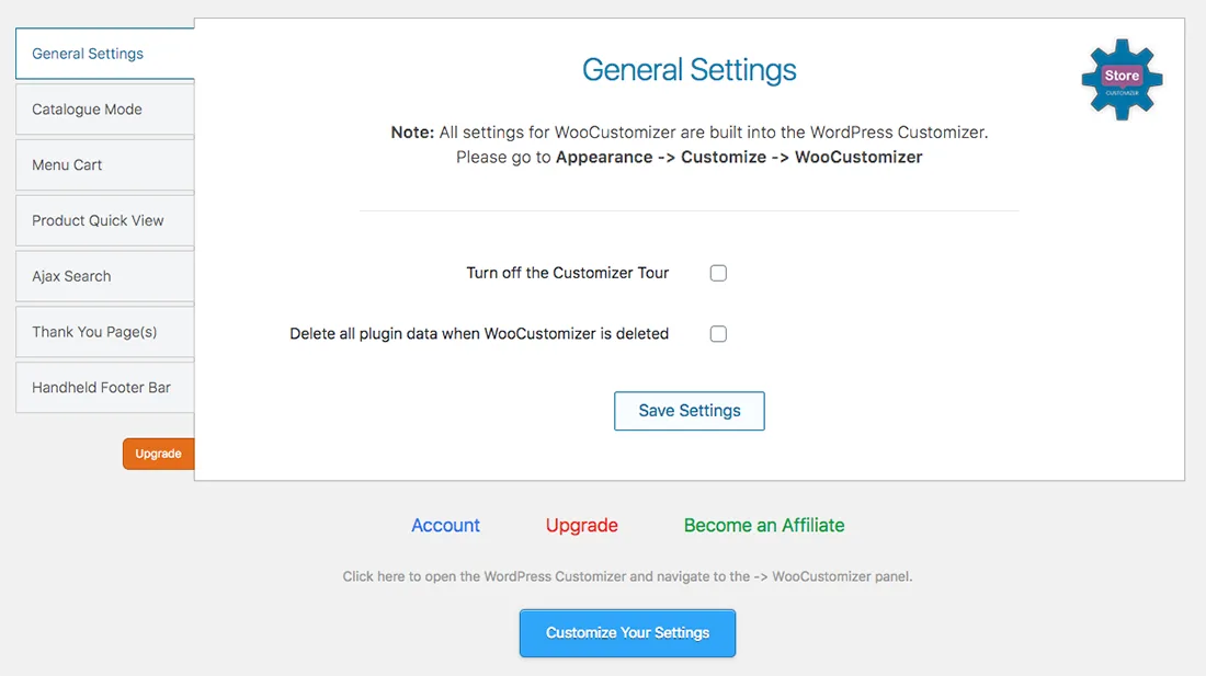 StoreCustomizer – A plugin to Customize all WooCommerce Pages ekran görüntüsü 1