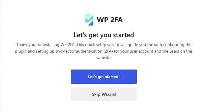 WP 2FA – Two-factor authentication for WordPress ekran görüntüsü 1