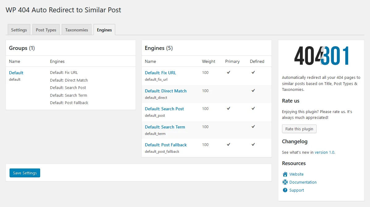 WP 404 Auto Redirect to Similar Post ekran görüntüsü 4