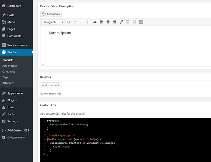 WP Add Custom CSS ekran görüntüsü 4