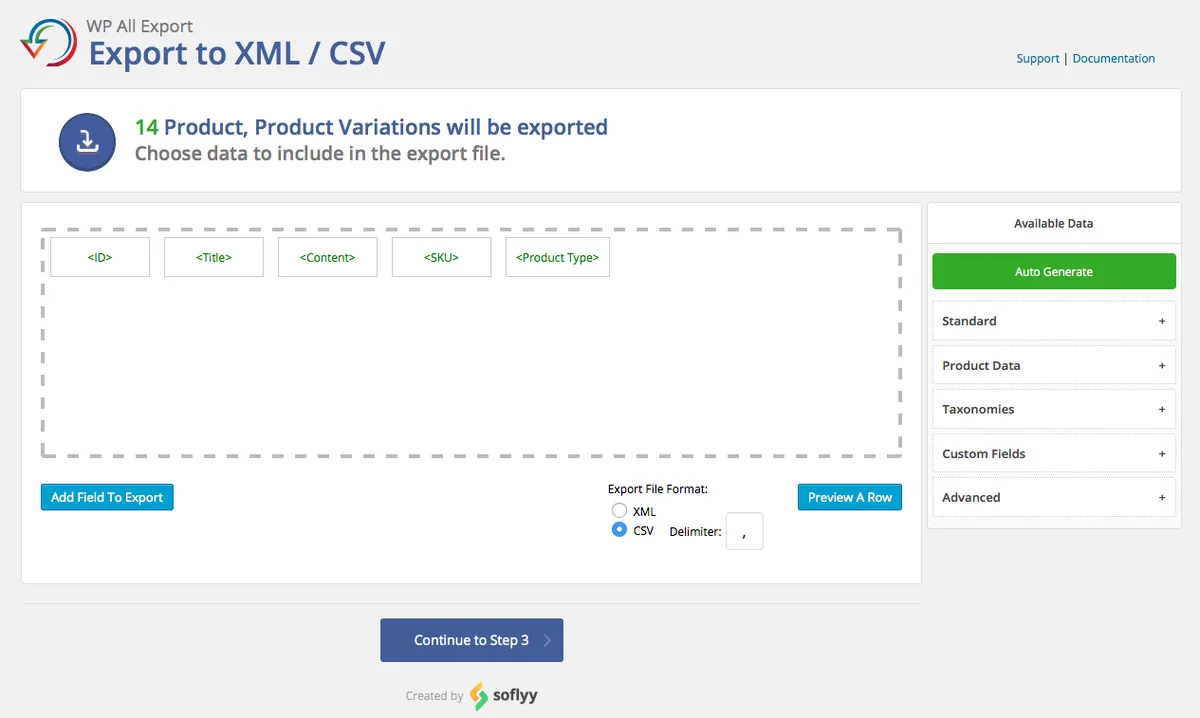 WP All Export – Drag & Drop Export to Any Custom CSV, XML & Excel ekran görüntüsü 2