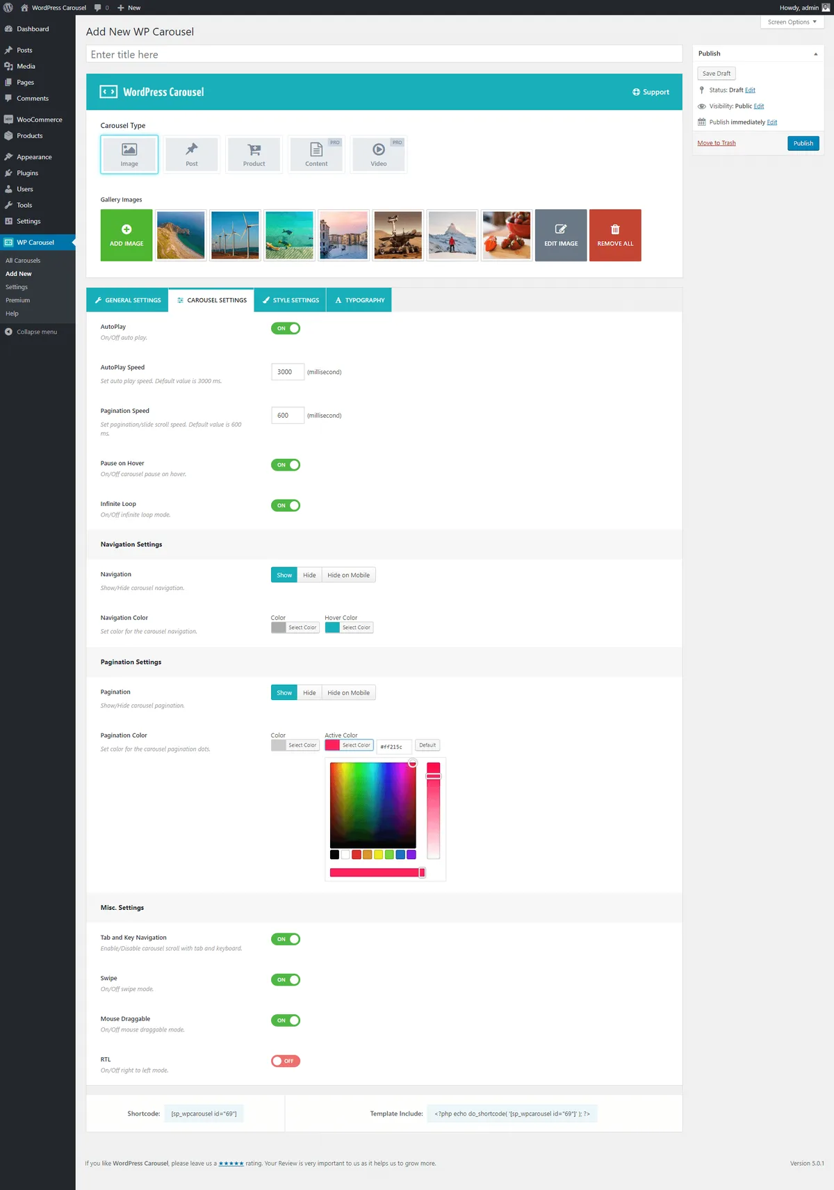 Carousel, Slider, Photo Gallery with Lightbox, Video Slider, by WP Carousel ekran görüntüsü 2