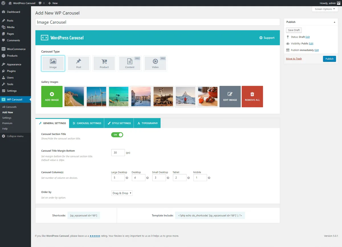 Carousel, Slider, Photo Gallery with Lightbox, Video Slider, by WP Carousel ekran görüntüsü 3