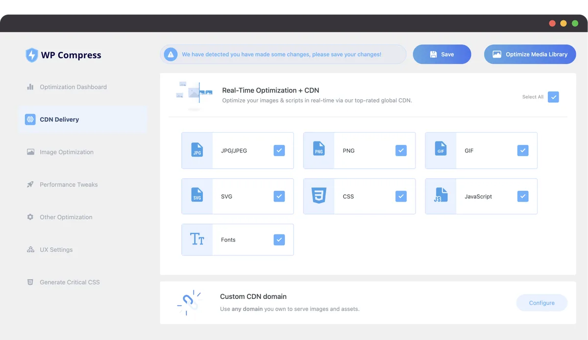 WP Compress – Instant Performance & Speed Optimization ekran görüntüsü 2