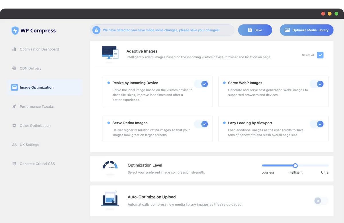 WP Compress – Instant Performance & Speed Optimization ekran görüntüsü 3