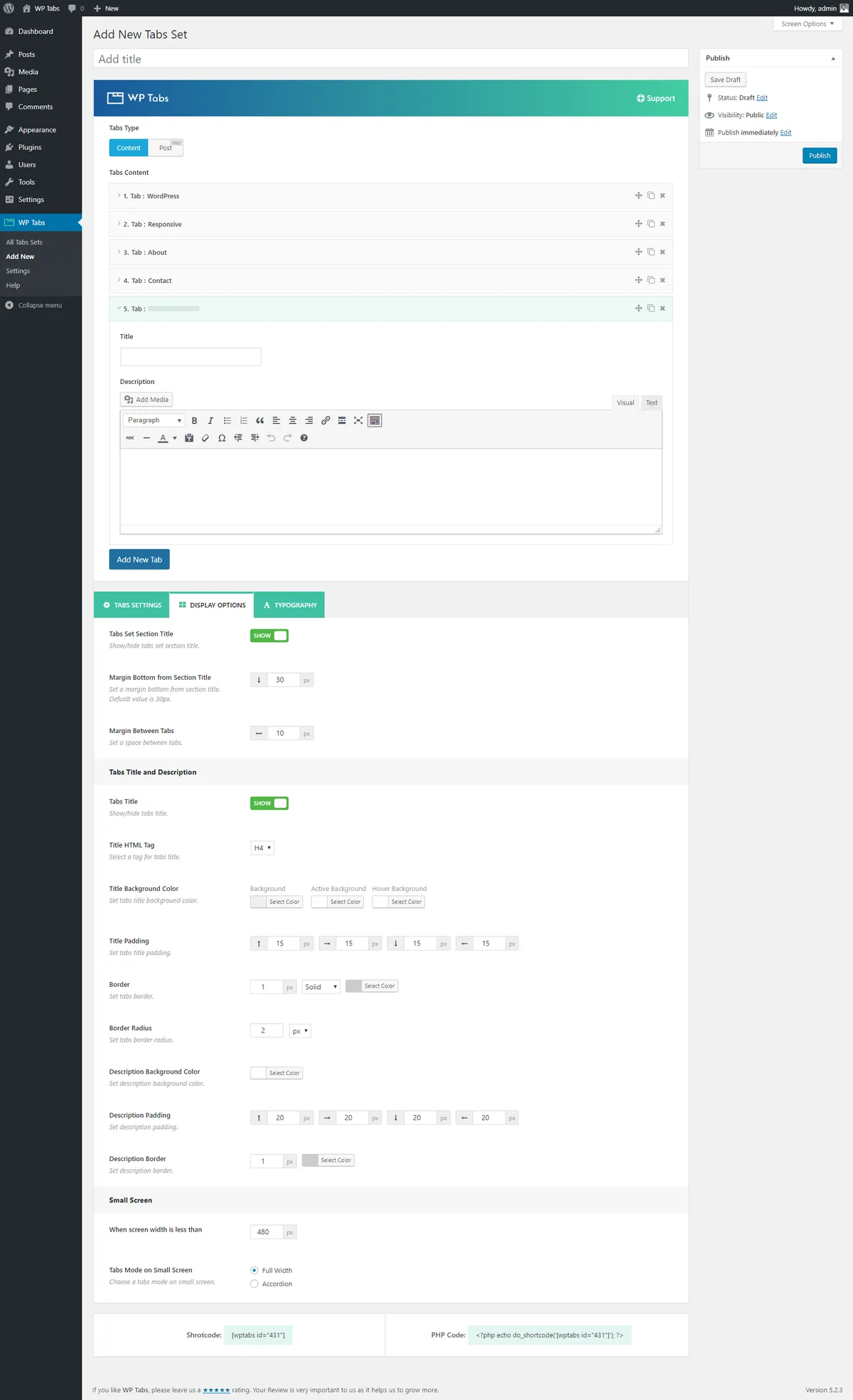Custom Product Tabs for WooCommerce & WordPress Tabs Builder – Smart Tabs ekran görüntüsü 3