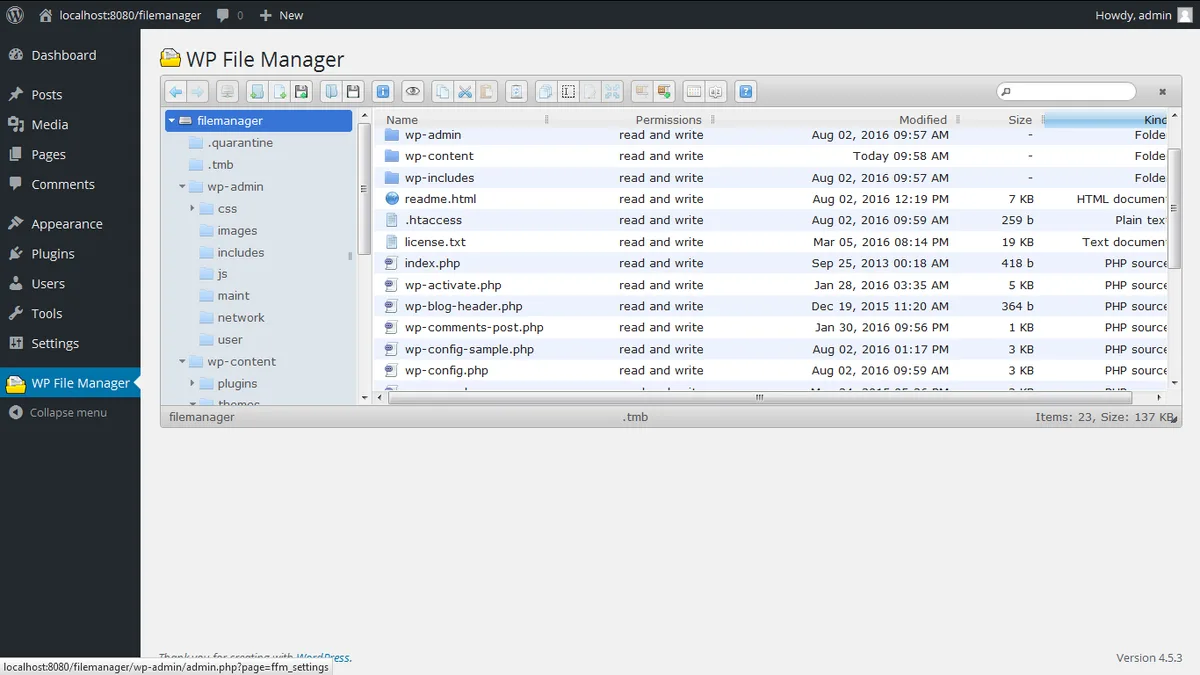 File Manager ekran görüntüsü 1