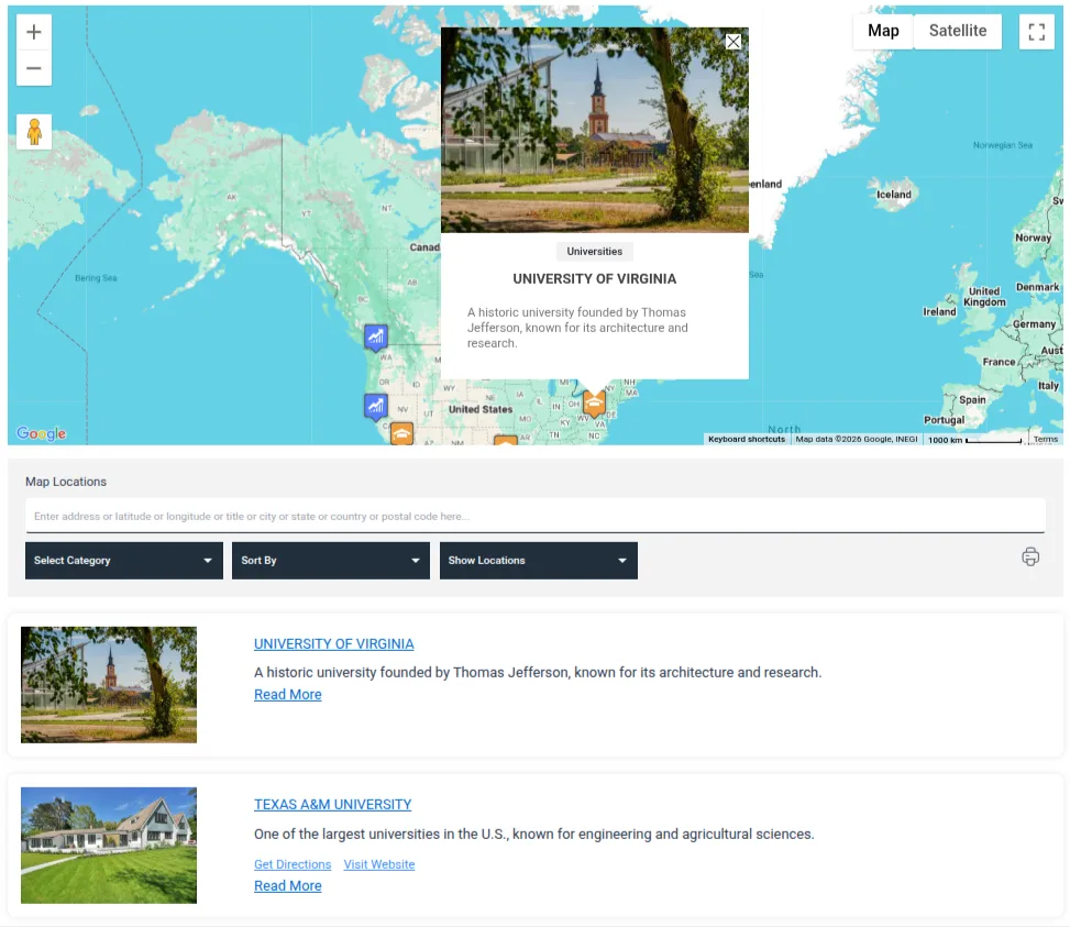 WP Maps – Google Maps,OpenStreetMap,Mapbox,Store Locator,Listing,Directory & Filters ekran görüntüsü 1