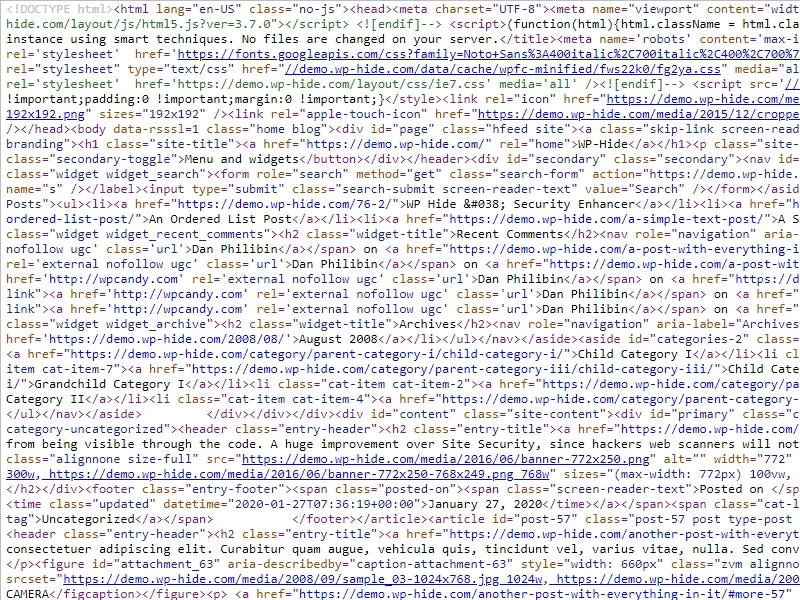 WP Hide & Security Enhancer ekran görüntüsü 2