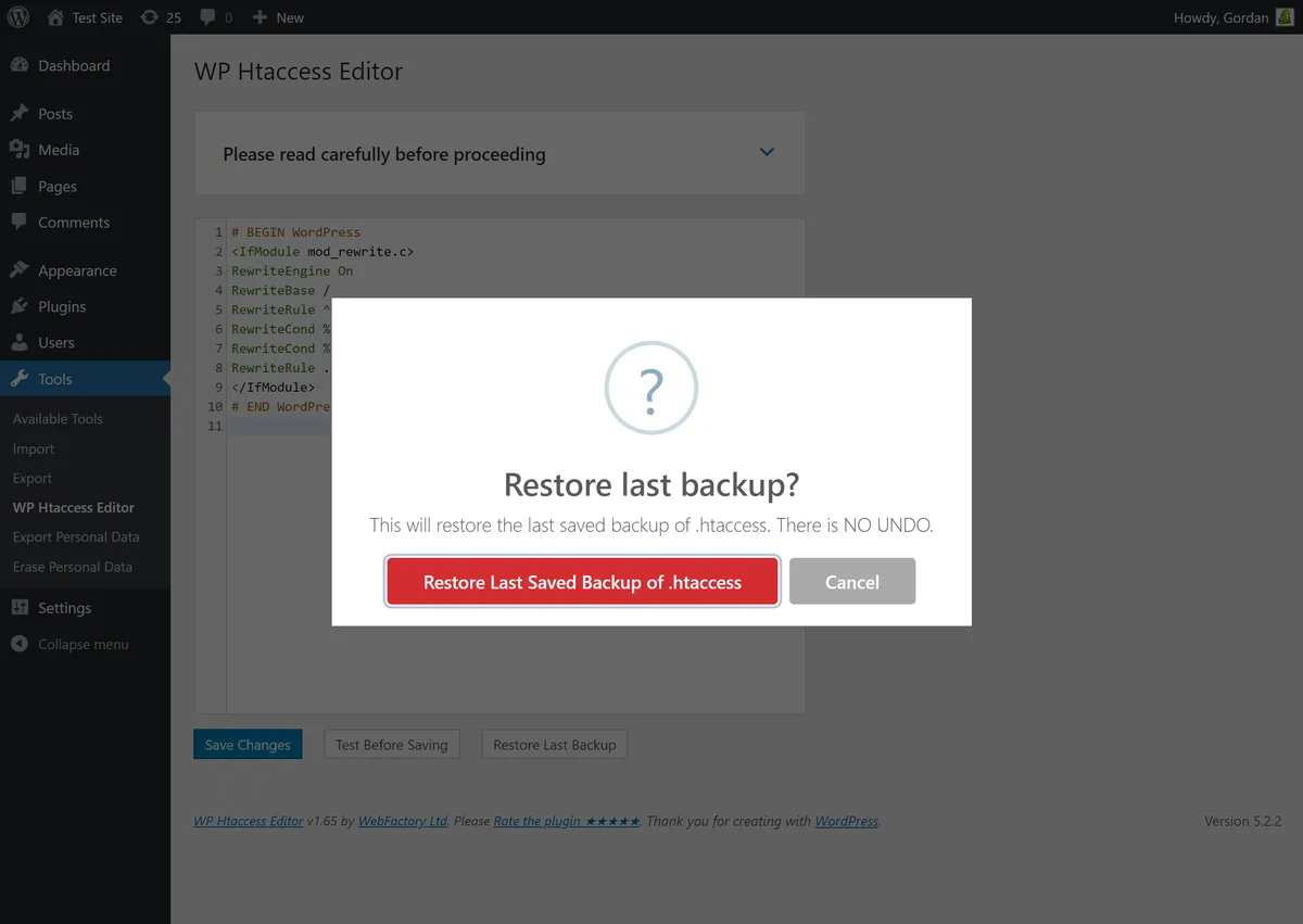 Htaccess File Editor – Safely Edit Htaccess File ekran görüntüsü 2