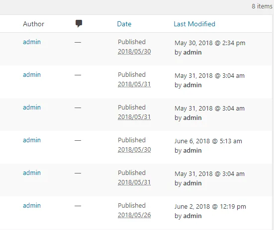 WP Last Modified Info ekran görüntüsü 3