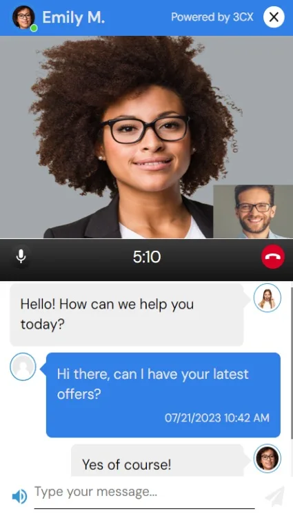 3CX Free Live Chat, Calls & Messaging ekran görüntüsü 3