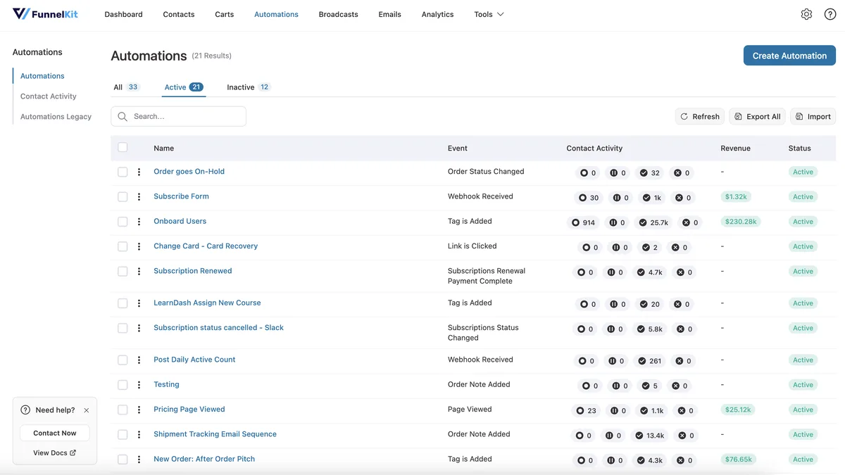 FunnelKit Automations – Email Marketing Automation and CRM for WordPress & WooCommerce ekran görüntüsü 4