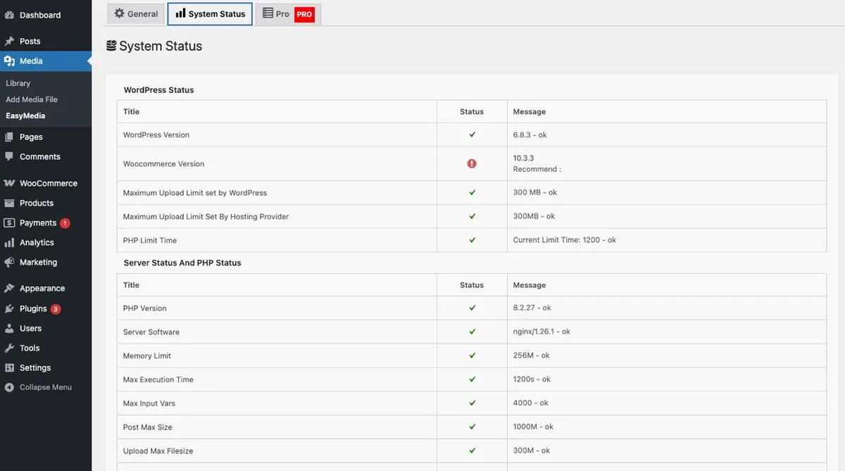 EasyMedia – Increase Media Upload File Size | Role-Based Upload Limit | Increase Execution Time ekran görüntüsü 3