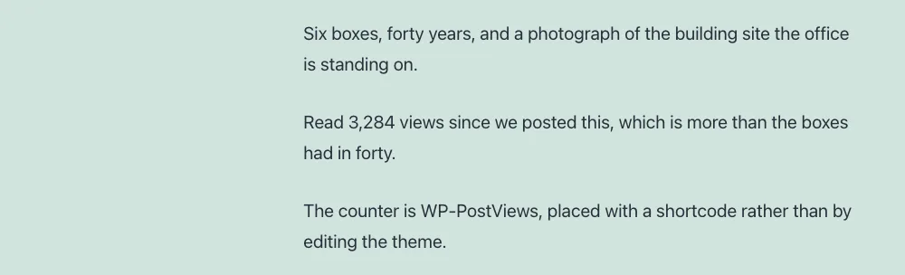 WP-PostViews ekran görüntüsü 3