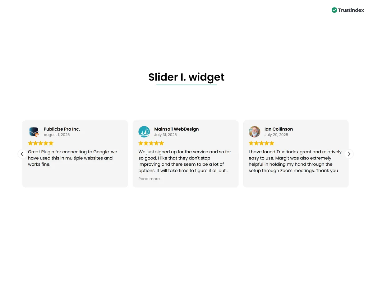 Widgets for Google Reviews ekran görüntüsü 1