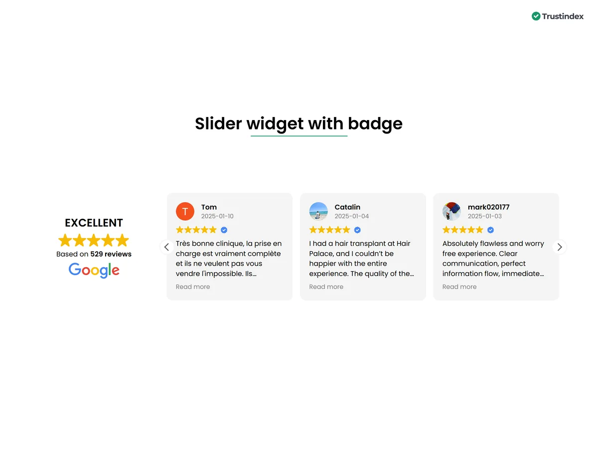 Widgets for Google Reviews ekran görüntüsü 2