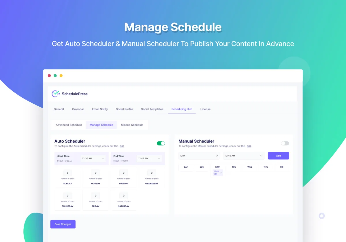 SchedulePress – Auto Post & Publish, Auto Social Share, Schedule Posts with Editorial Calendar & Missed Schedule Post Publisher ekran görüntüsü 3