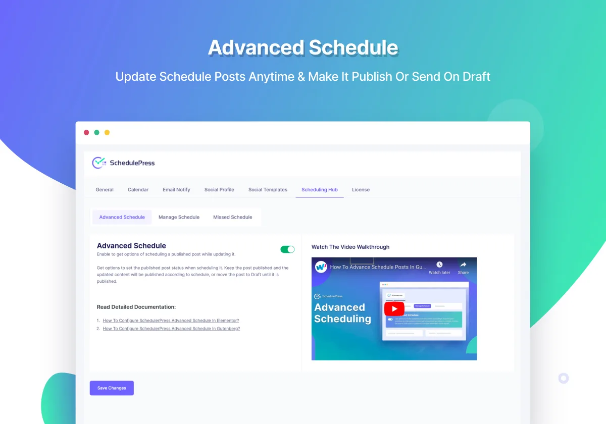 SchedulePress – Auto Post & Publish, Auto Social Share, Schedule Posts with Editorial Calendar & Missed Schedule Post Publisher ekran görüntüsü 4