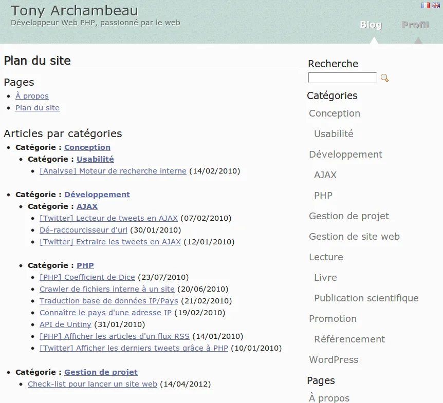 WP Sitemap Page ekran görüntüsü 1