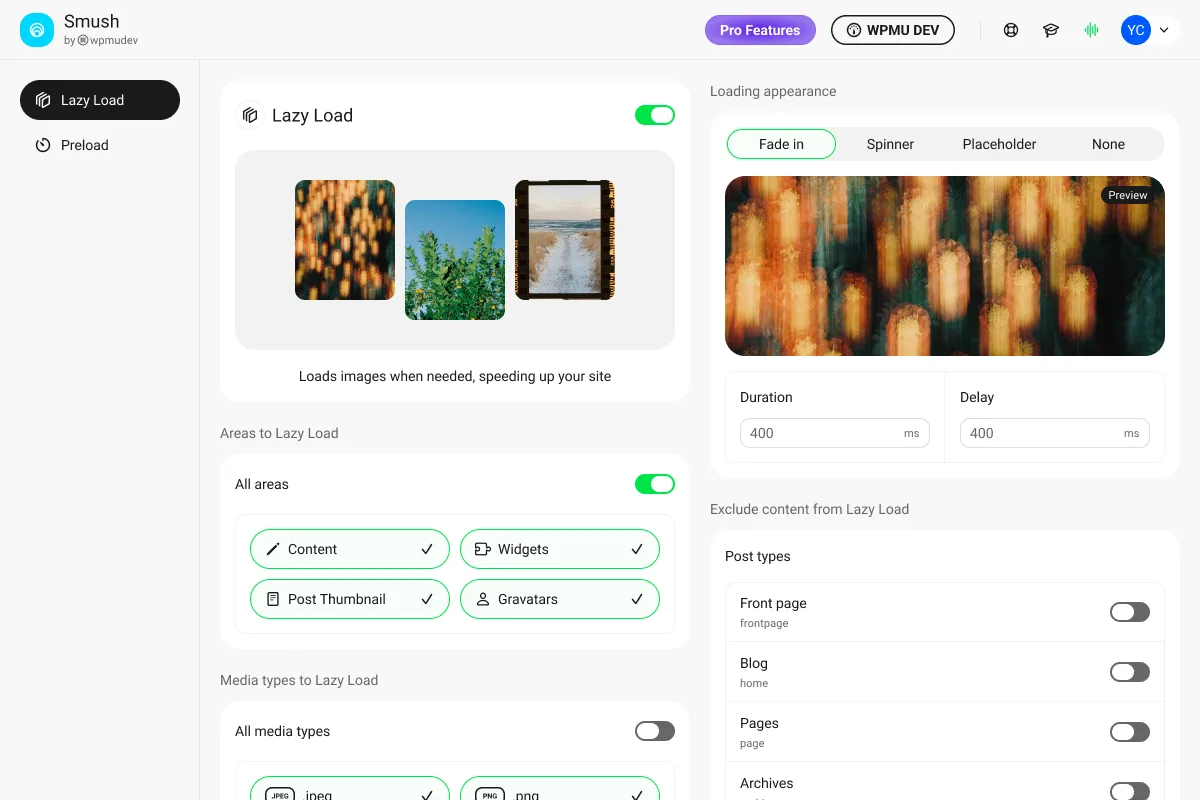 Smush – Image Optimization, Compression, Lazy Load, WebP & CDN ekran görüntüsü 4