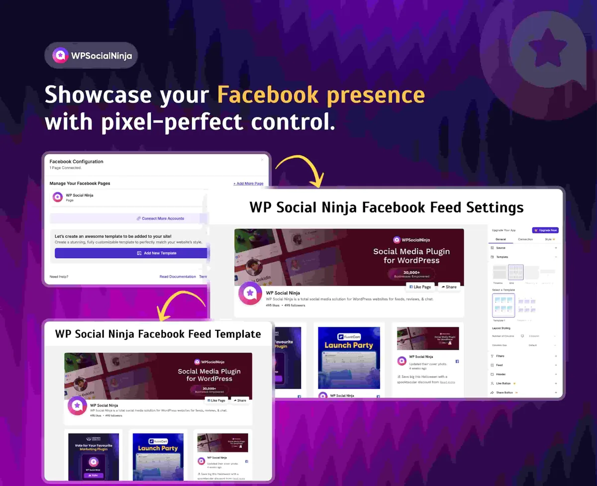 WP Social Ninja – Embed Social Feeds, User Reviews & Chat Widgets ekran görüntüsü 4