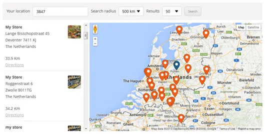 WP Store Locator ekran görüntüsü 1