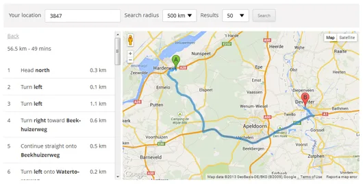 WP Store Locator ekran görüntüsü 2