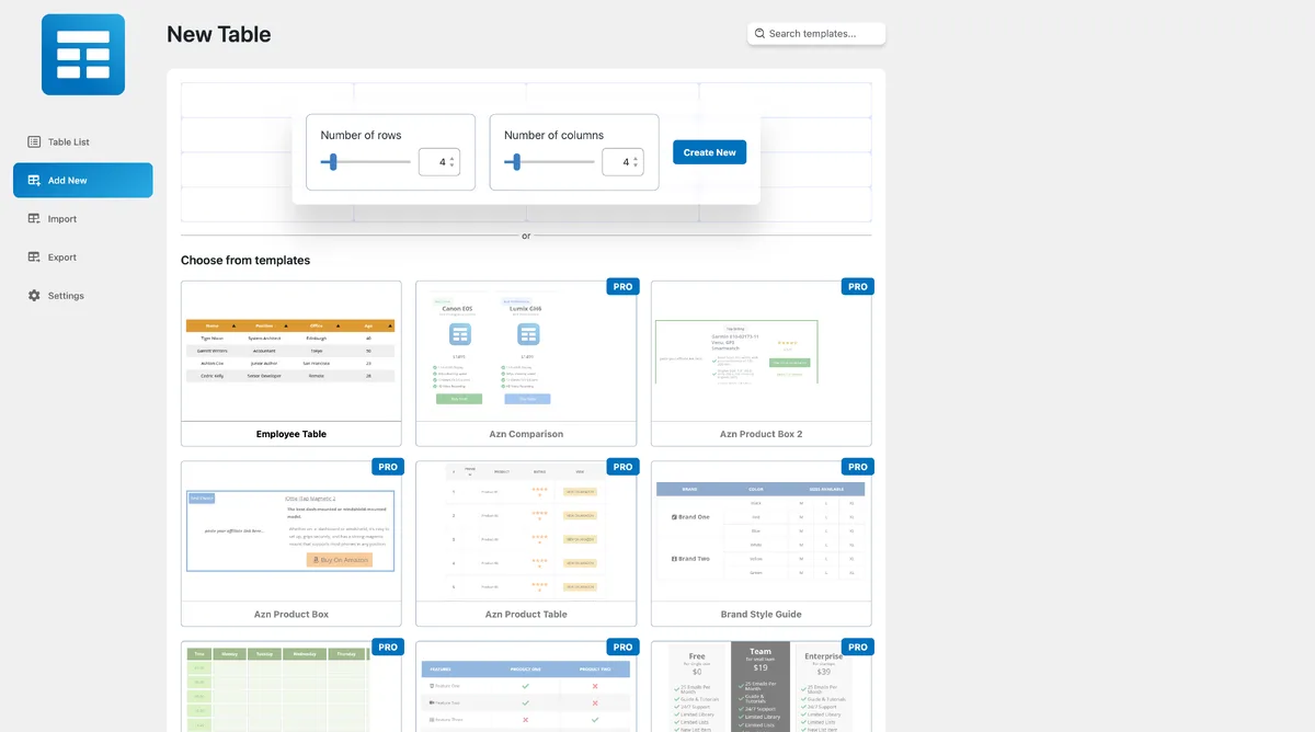WP Table Builder – Drag & Drop Table Builder ekran görüntüsü 1