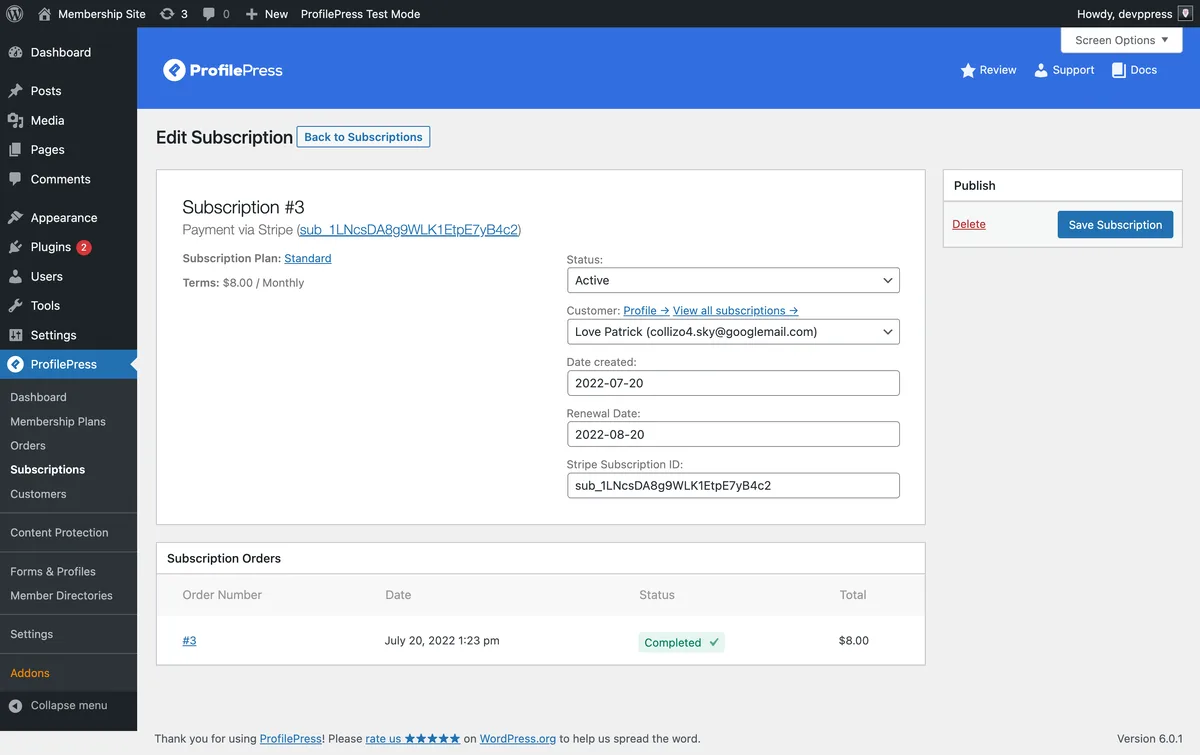Paid Membership Plugin, Ecommerce, User Registration Form, Login Form, User Profile & Restrict Content – ProfilePress ekran görüntüsü 3