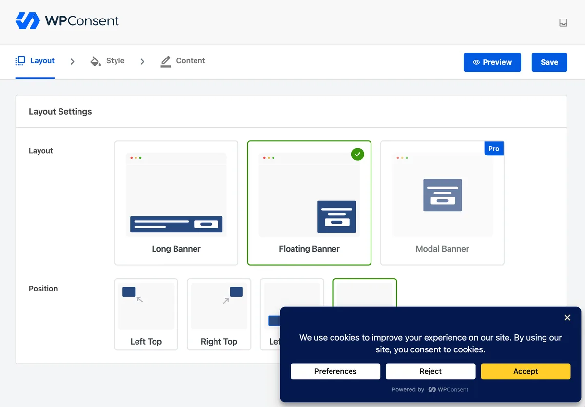 WPConsent – Cookie Banner & Cookie Consent for Privacy Compliance (GDPR / CCPA / EU Compliance Cookie Notice) ekran görüntüsü 1