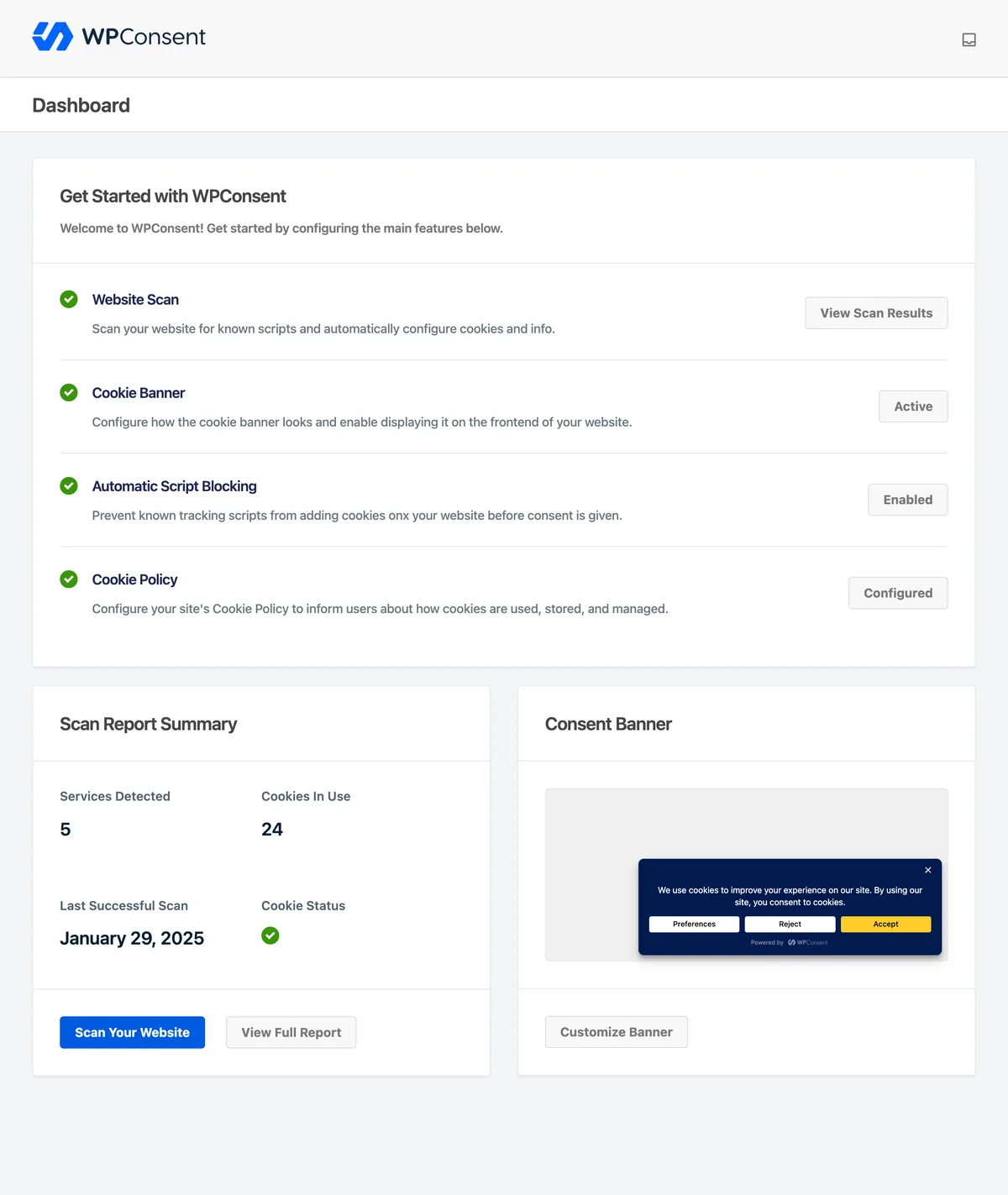 WPConsent – Cookie Banner & Cookie Consent for Privacy Compliance (GDPR / CCPA / EU Compliance Cookie Notice) ekran görüntüsü 3