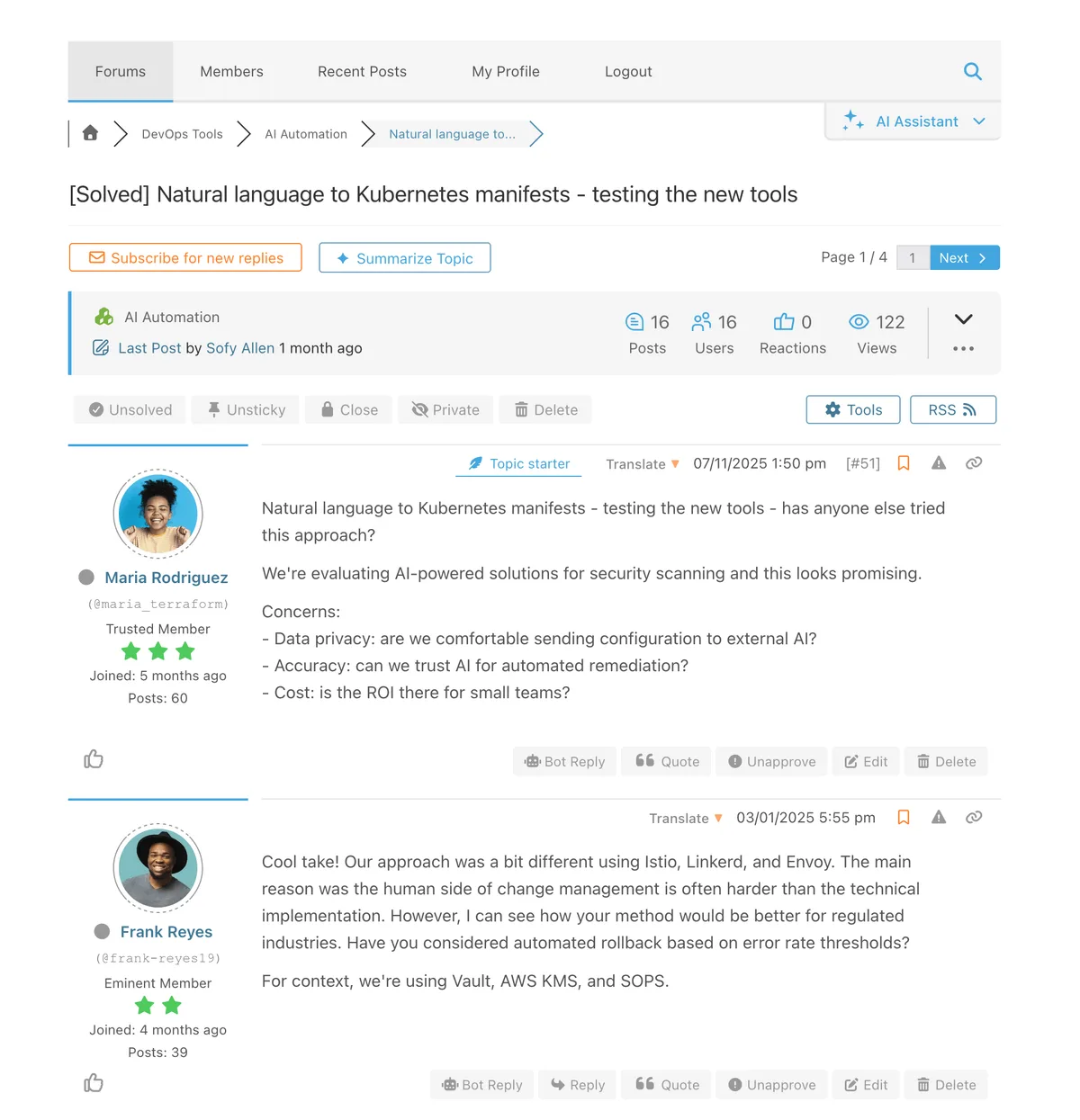 wpForo Forum ekran görüntüsü 3
