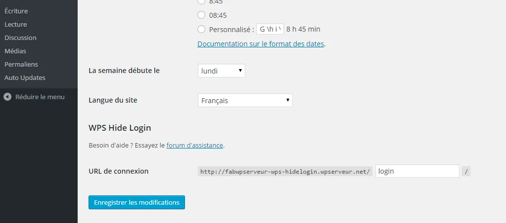 WPS Hide Login ekran görüntüsü 1