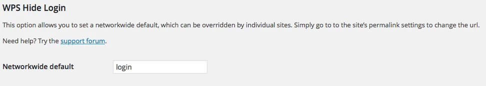 WPS Hide Login ekran görüntüsü 2