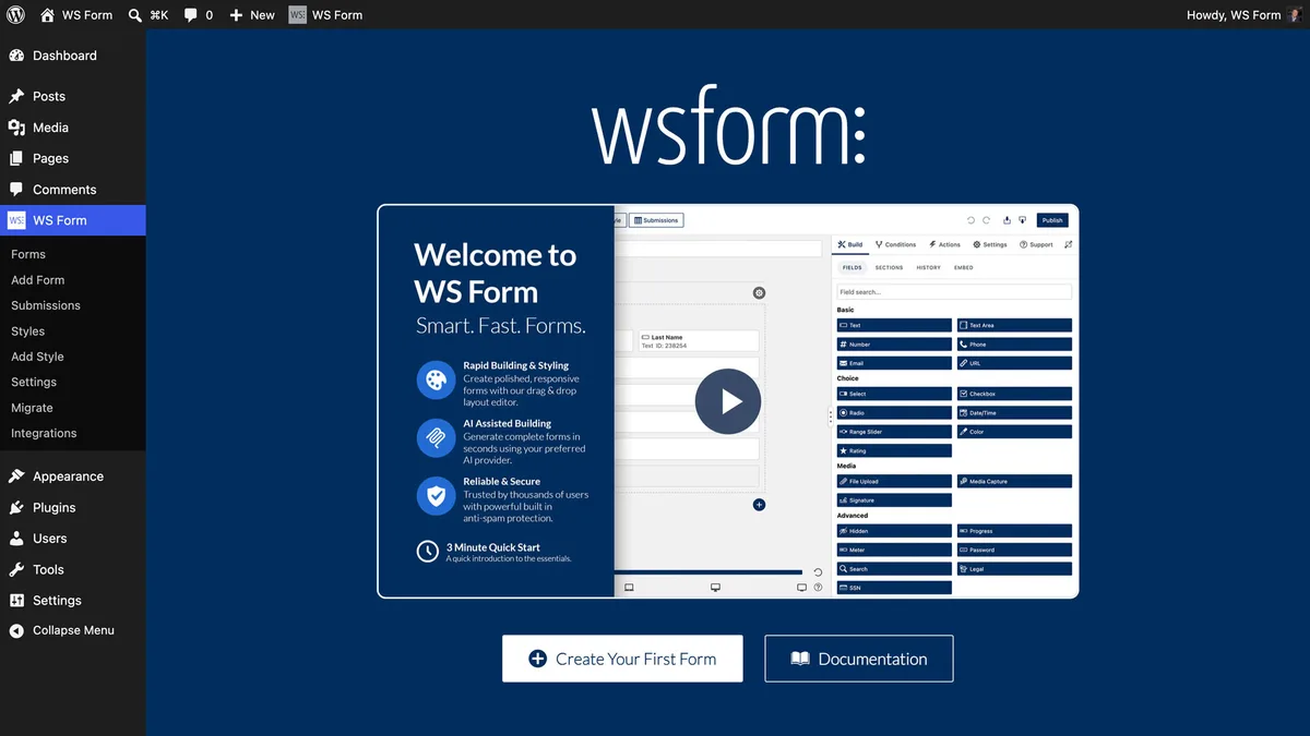 WS Form LITE – Drag & Drop Contact Form Builder ekran görüntüsü 2