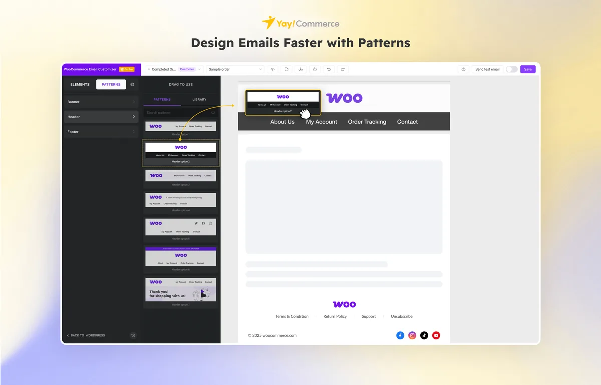YayMail – WooCommerce Email Customizer ekran görüntüsü 3