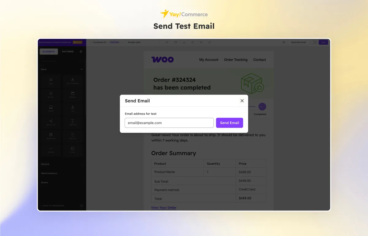 YayMail – WooCommerce Email Customizer ekran görüntüsü 4