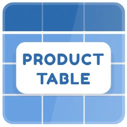 Product Table & List Builder For WooCommerce eklentisi ile oluşturulmuş ürün tablosu örneği