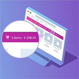 Menu Cart for WooCommerce menü çubuğunda alışveriş sepeti gösterimi