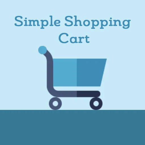 Simple Shopping Cart WordPress eklentisi ile oluşturulmuş örnek alışveriş sepeti görünümü