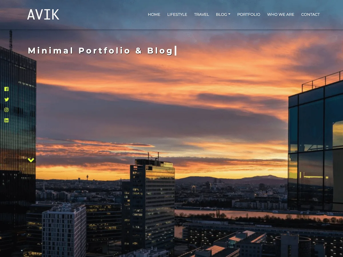 Avik web sitesi teması görseli