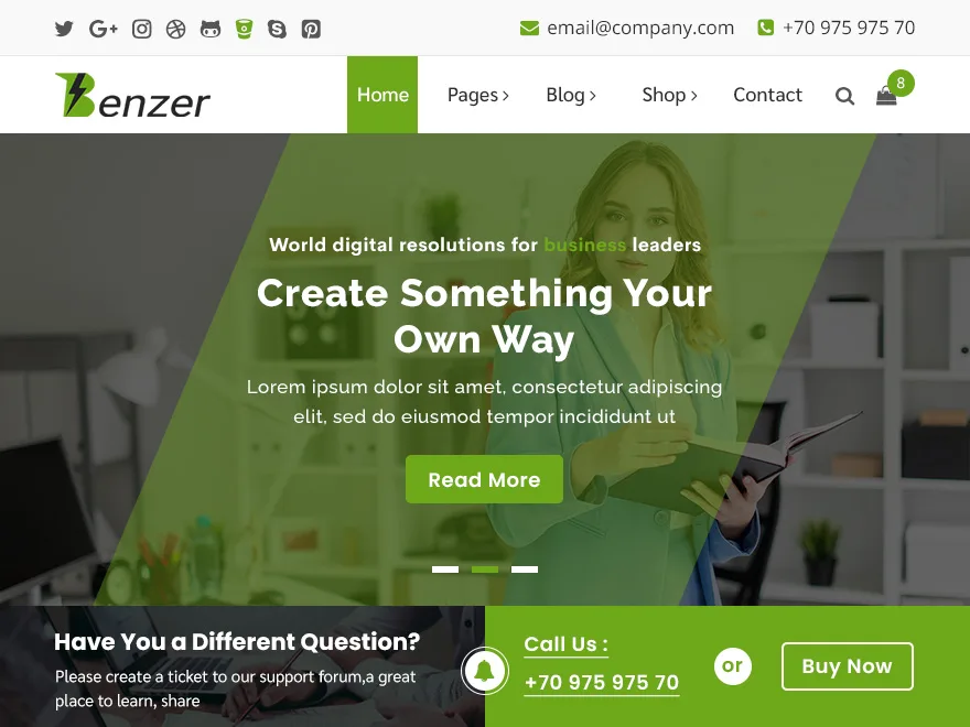 Benzer web sitesi teması önizlemesi