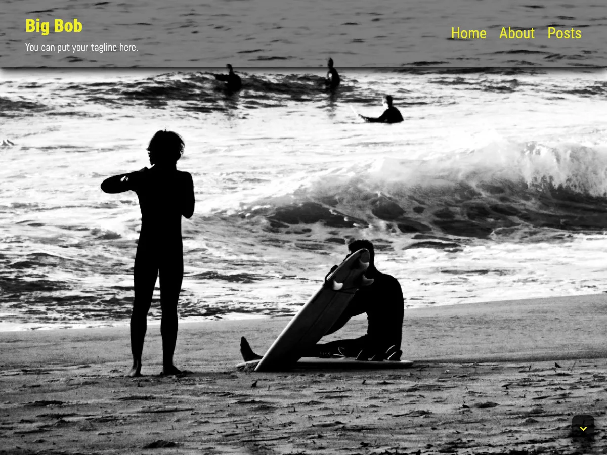 Big Bob web sitesi teması görseli