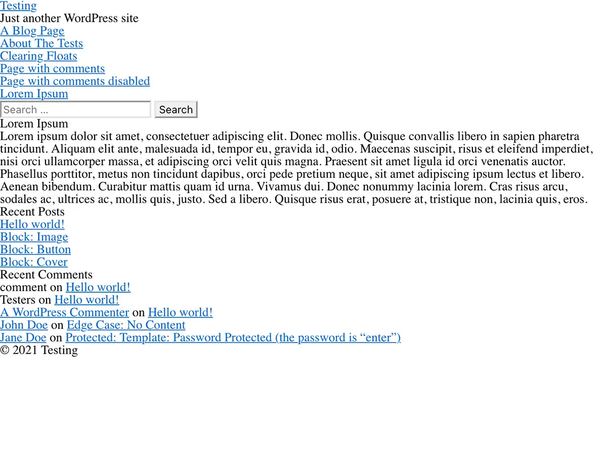 BlankSlate web sitesi altyapısı başlangıç teması ekran görüntüsü