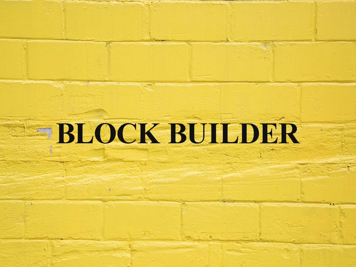 Block Builder teması ile boş tuval üzerinde blok tabanlı site düzenleme