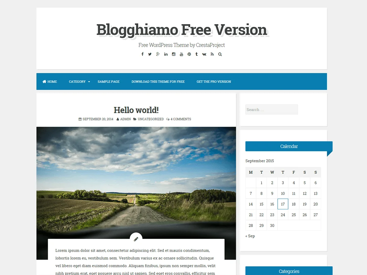 Blogghiamo blog teması önizlemesi